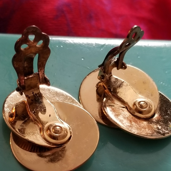 Vintage Napier Sterling Silver vermeil earrings - Picture 6 of 10